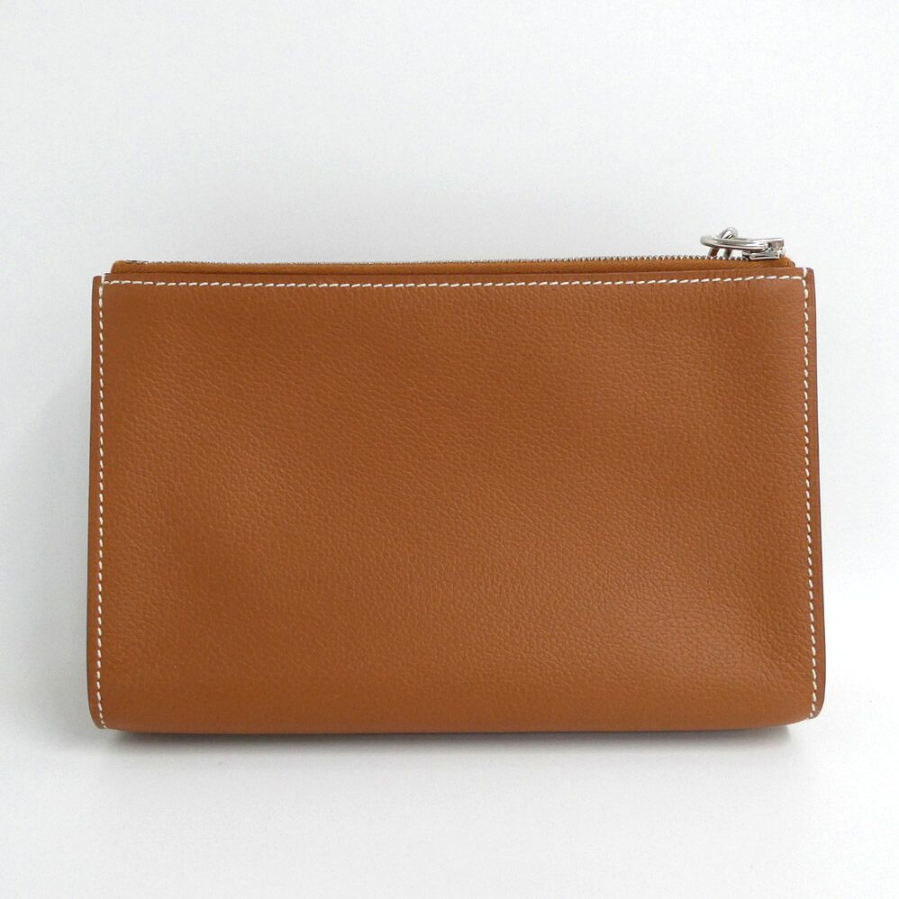 Hermes Pouch Zipengo PM Chaine D'ancre Gold Evercolor Silver — view 2