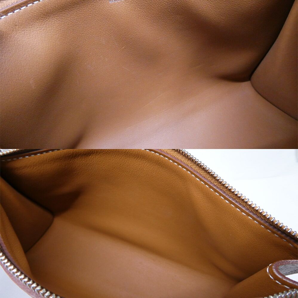 Hermes Pouch Zipengo PM Chaine D'ancre Gold Evercolor Silver — view 6