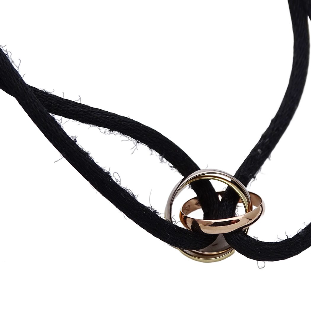 Cartier Bracelet Black Cord Trinity — view 8