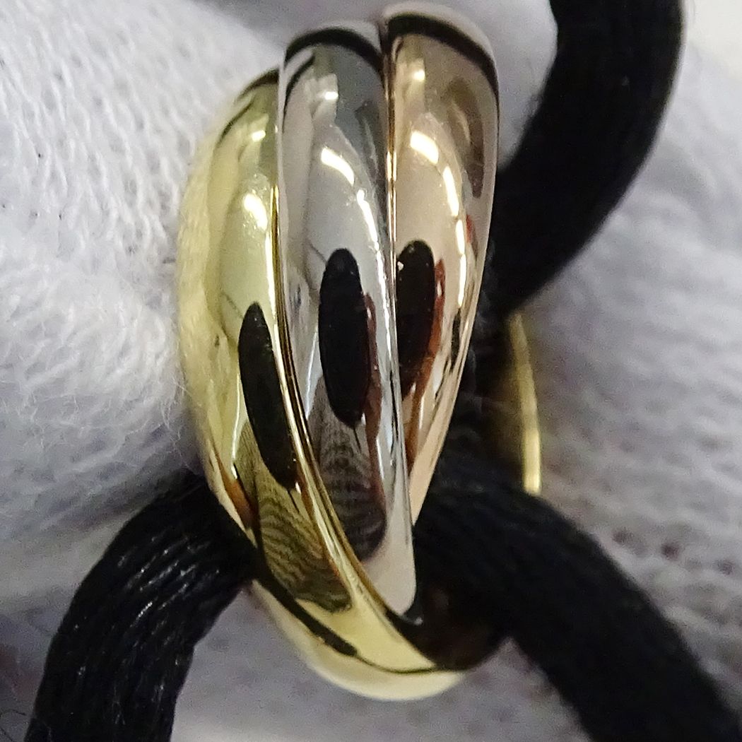 Cartier Bracelet Black Cord Trinity — view 7