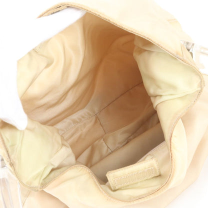 Prada White Tag with Tessuto Nylon Triangle Logo Clear Shoulder Bag — view 7