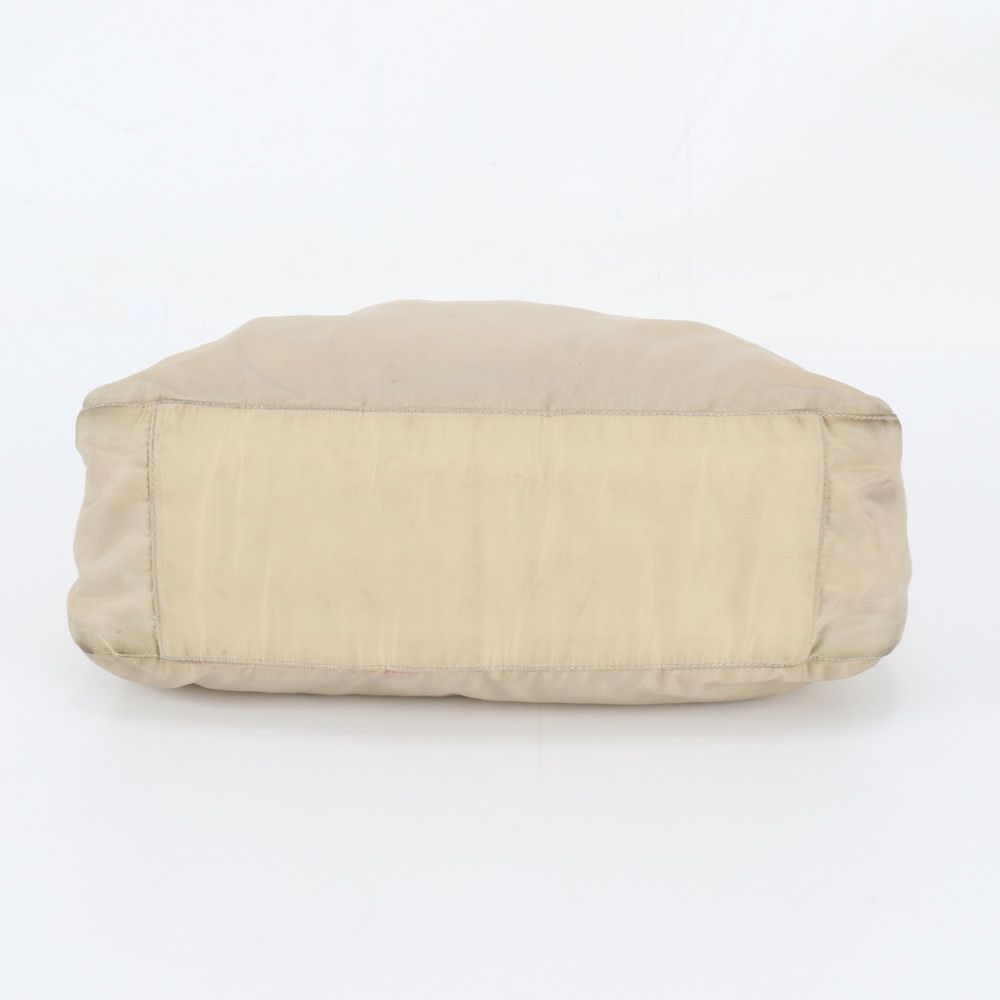 Prada White Tag with Tessuto Nylon Triangle Logo Clear Shoulder Bag — view 6