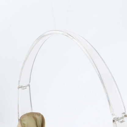 Prada White Tag with Tessuto Nylon Triangle Logo Clear Shoulder Bag — view 2