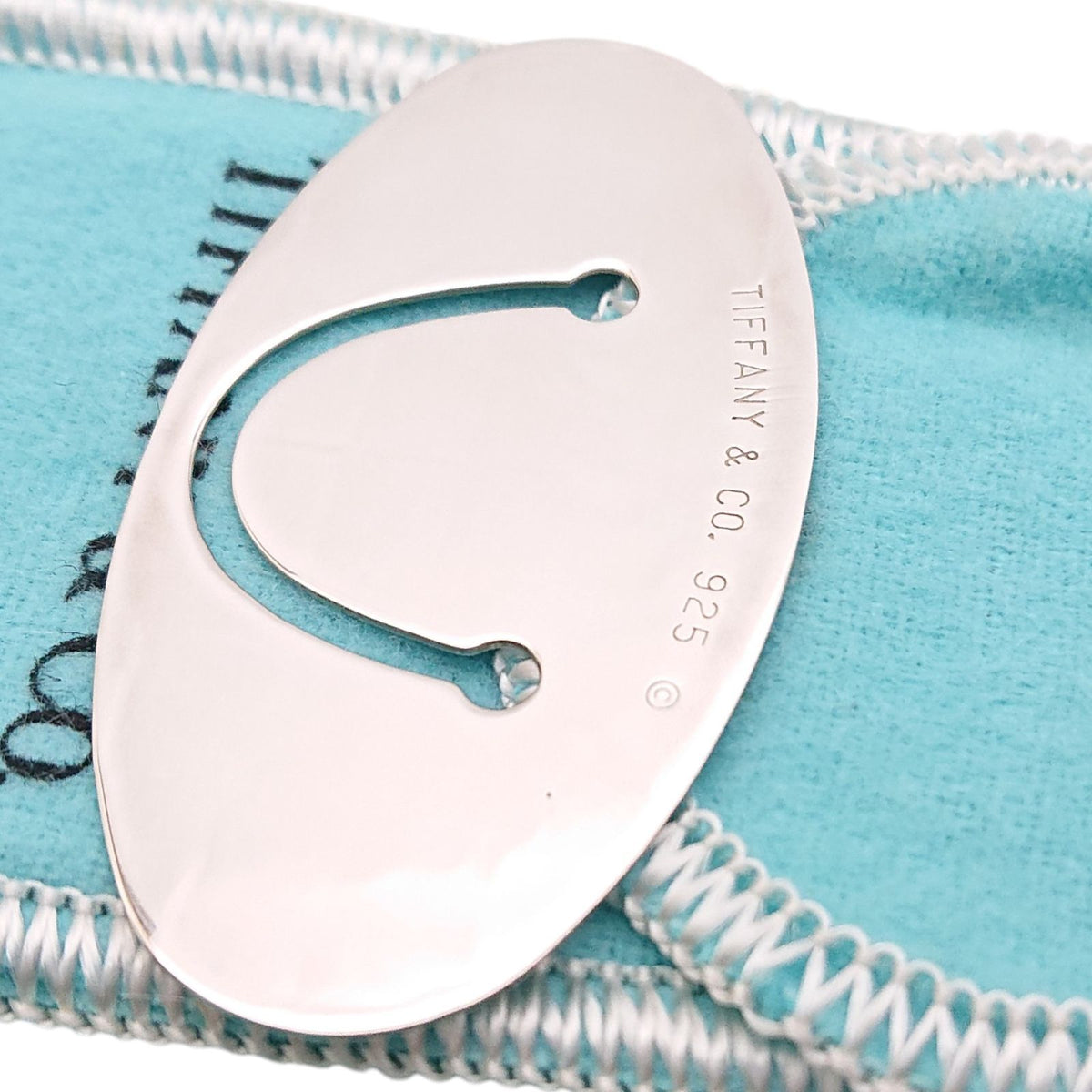 Tiffany & Co Globe World Map Book Mark Silver Shoulder Bag — view 7