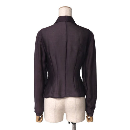 Prada Long Sleeve Shirt All Silk Blouse — view 3