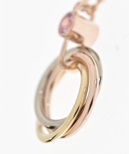 Cartier Baby Trinity Necklace 18k Pink Gold 18k Yellow 18k White Sapphire New — view 5