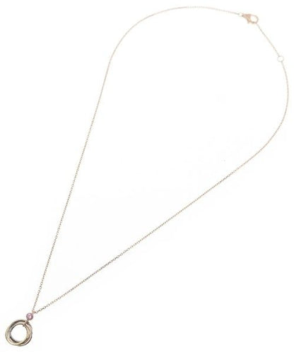 Cartier Baby Trinity Necklace 18k Pink Gold 18k Yellow 18k White Sapphire New — view 2