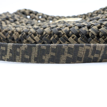 Fendi Mamma Bucket Handbag Jacquard Canvas Brown — view 7