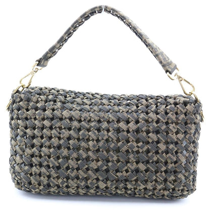 Fendi Mamma Bucket Handbag Jacquard Canvas Brown — view 2
