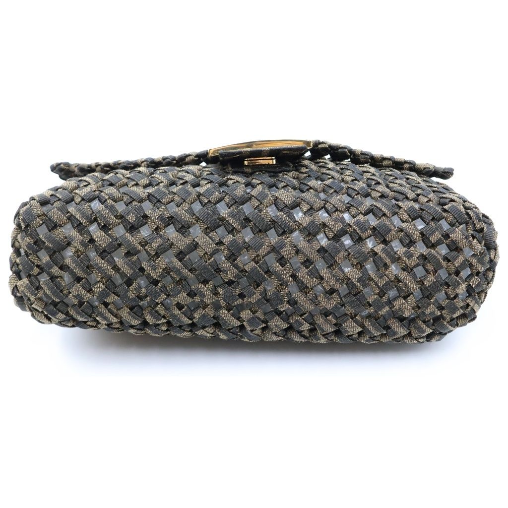 Fendi Mamma Bucket Handbag Jacquard Canvas Brown — view 4
