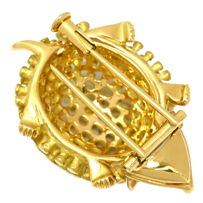 Tiffany & Co Brooch Jean Schlumberger Hedgehog Motif Yellow Gold T&Co 18k — view 2