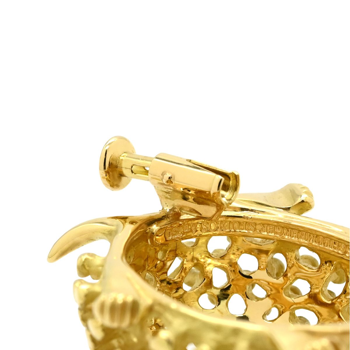 Tiffany & Co Brooch Jean Schlumberger Hedgehog Motif Yellow Gold T&Co 18k — view 5