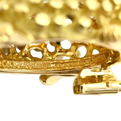 Tiffany & Co Brooch Jean Schlumberger Hedgehog Motif Yellow Gold T&Co 18k — view 6
