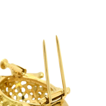 Tiffany & Co Brooch Jean Schlumberger Hedgehog Motif Yellow Gold T&Co 18k — view 4
