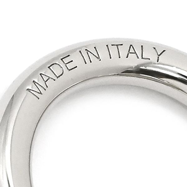 Hermes Scarf Ring Mini Mall Tresse Cuir Twilly Swift Palladium Plated Brass — view 3