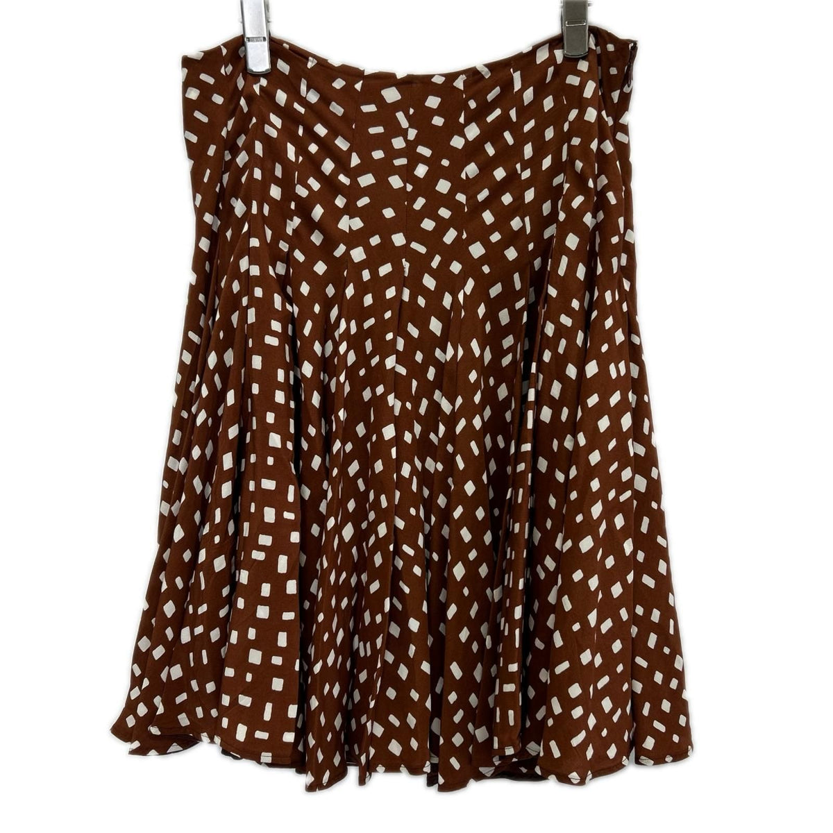 Prada Brown White Square Dot Side Zip Set 38 — view 8