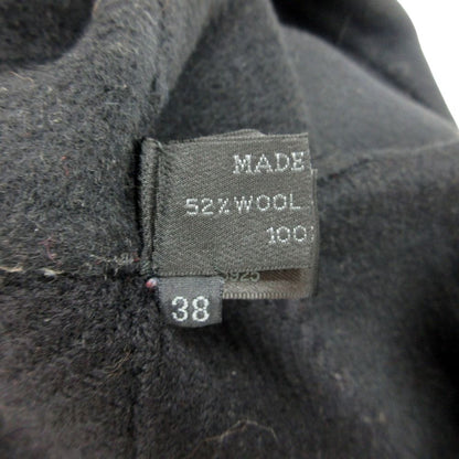 Prada Soutien Collar Coat Archive Wool Alpaca Long Black — view 6
