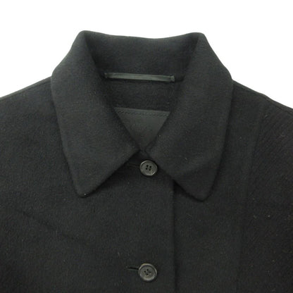 Prada Soutien Collar Coat Archive Wool Alpaca Long Black — view 7