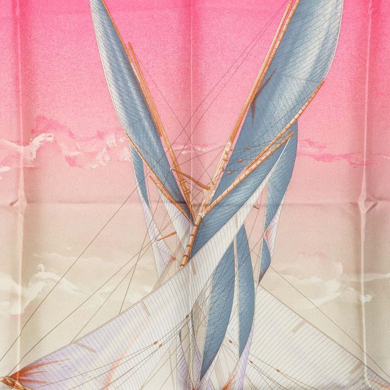 Hermes Carre 90 en Course Yacht Scarf Multicolor Silk — view 2