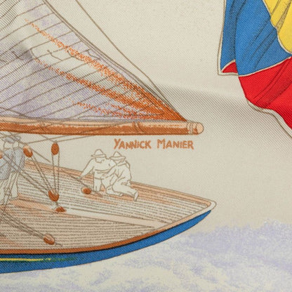Hermes Carre 90 en Course Yacht Scarf Multicolor Silk — view 5