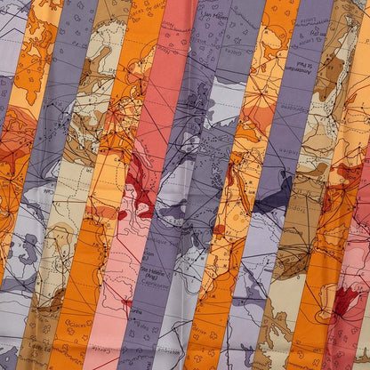 Hermes Carre 90 le Monde Est Vaste World Map Scarf Multicolor Silk — view 2