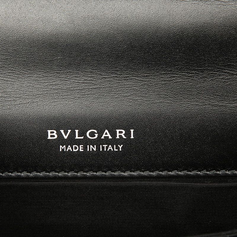 Bvlgari Serpenti Forever Chain Shoulder Bag 2-Way Aquamarine Patent — view 5