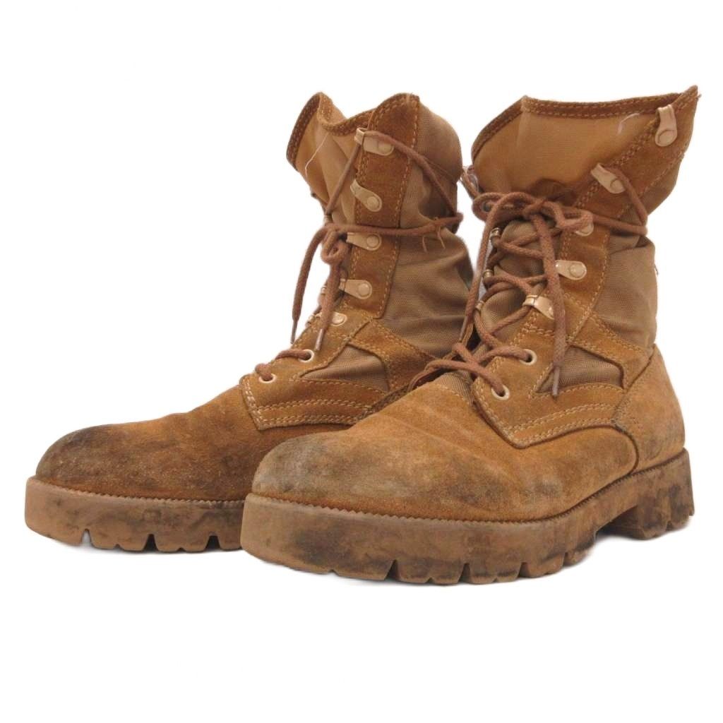 Celine Military Combat Boots Suede Brown