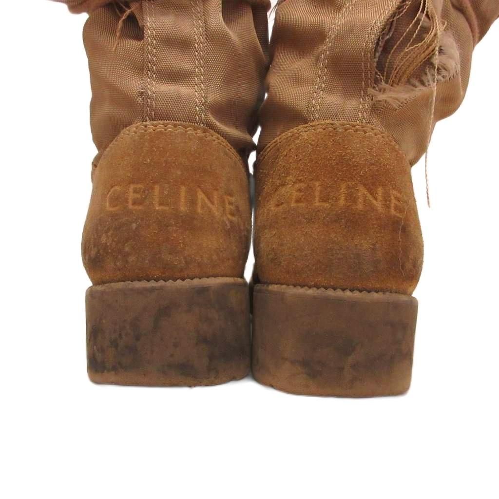 Celine Military Combat Boots Suede Brown — view 4