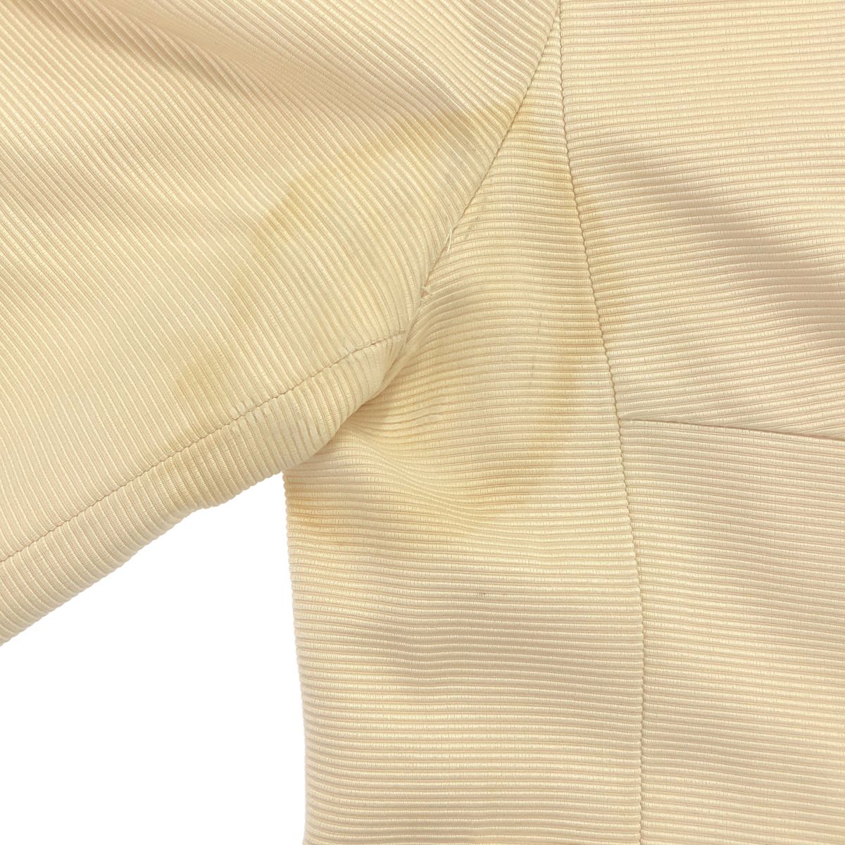 Dior by John Galliano Lace-up Collarless Jacket Ivory — view 7