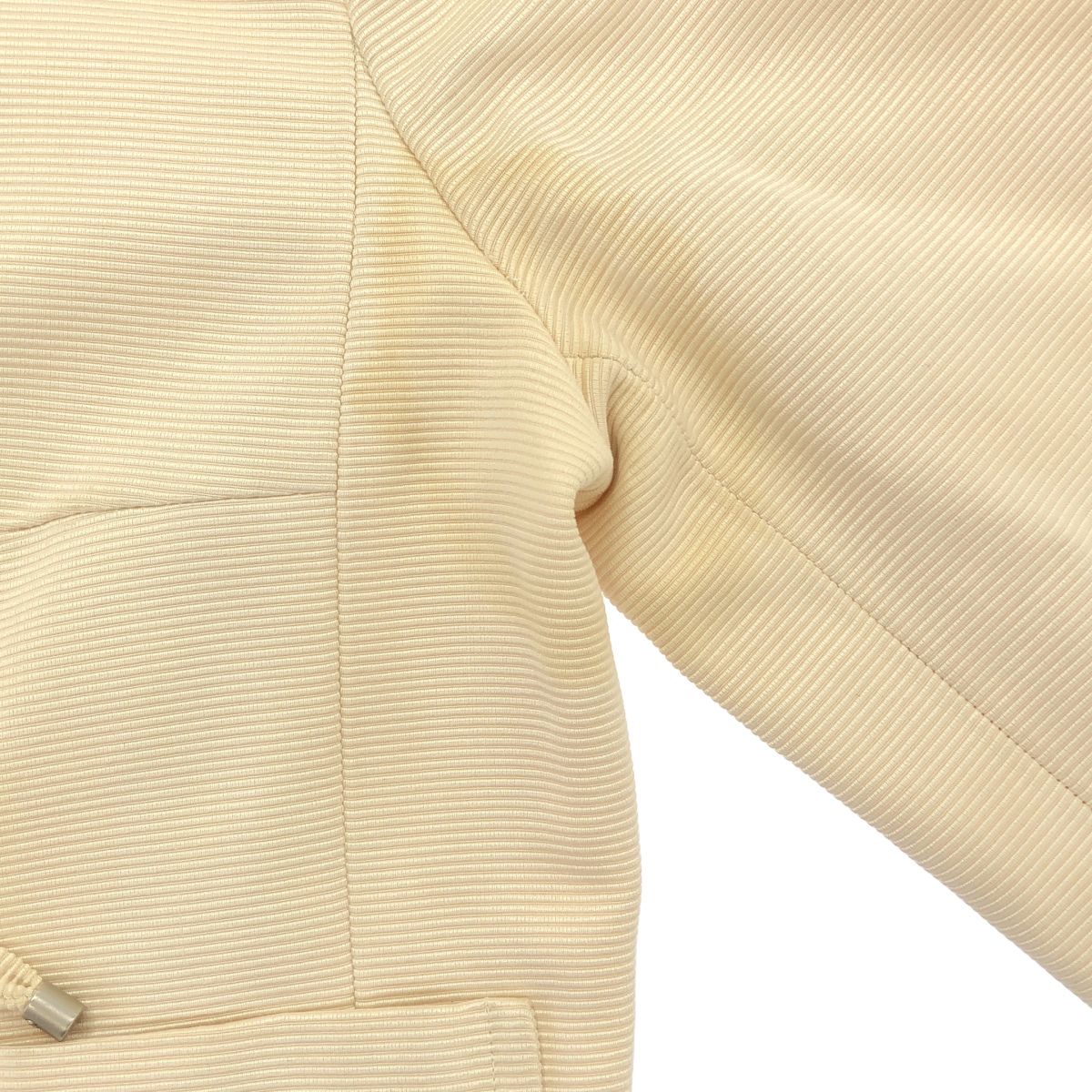 Dior by John Galliano Lace-up Collarless Jacket Ivory — view 8