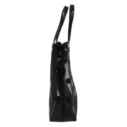 Prada Rete Ricamo Poi Sequin Dot Mesh Tote Bag Black — view 3