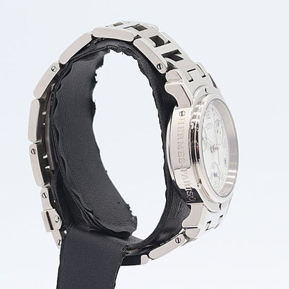 Hermes Clipper Chrono White Dial Date Watch — view 2