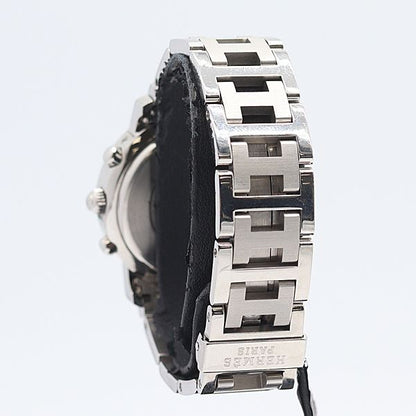 Hermes Clipper Chrono White Dial Date Watch — view 3