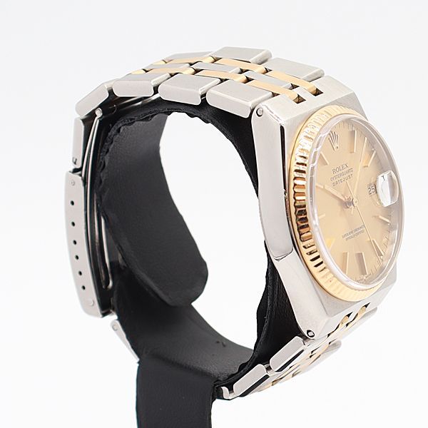Rolex Datejust Date YG SS Champagne Dial Watch — view 2