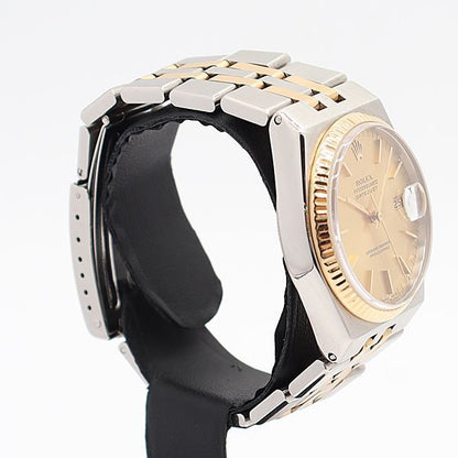Rolex Datejust Date YG SS Champagne Dial Watch — view 2