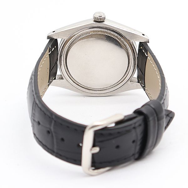Rolex Oyster Date Manual Wind Black Dial Watch — view 4