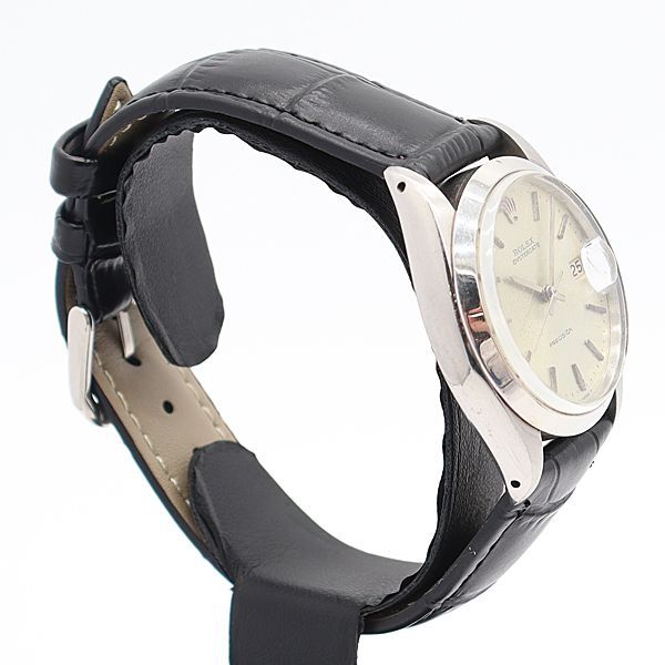 Rolex Oyster Date Manual Wind Silver Dial Watch — view 2