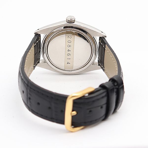Rolex Oyster Date Manual Wind Black Dial Watch — view 4