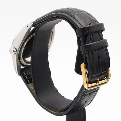 Rolex Oyster Date Manual Wind Black Dial Watch — view 3