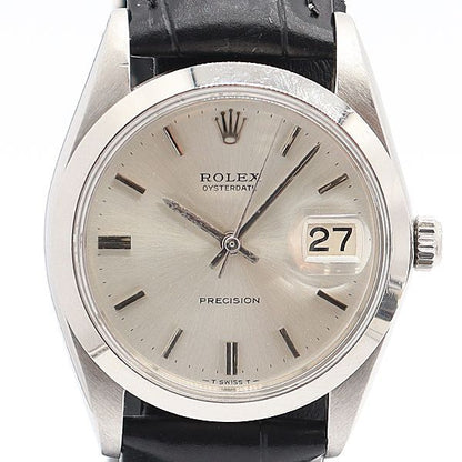Rolex Oyster Date Manual Wind Silver Dial Watch 17000