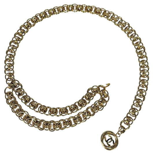 Chanel Belt CC Logo Chain Gold Plated