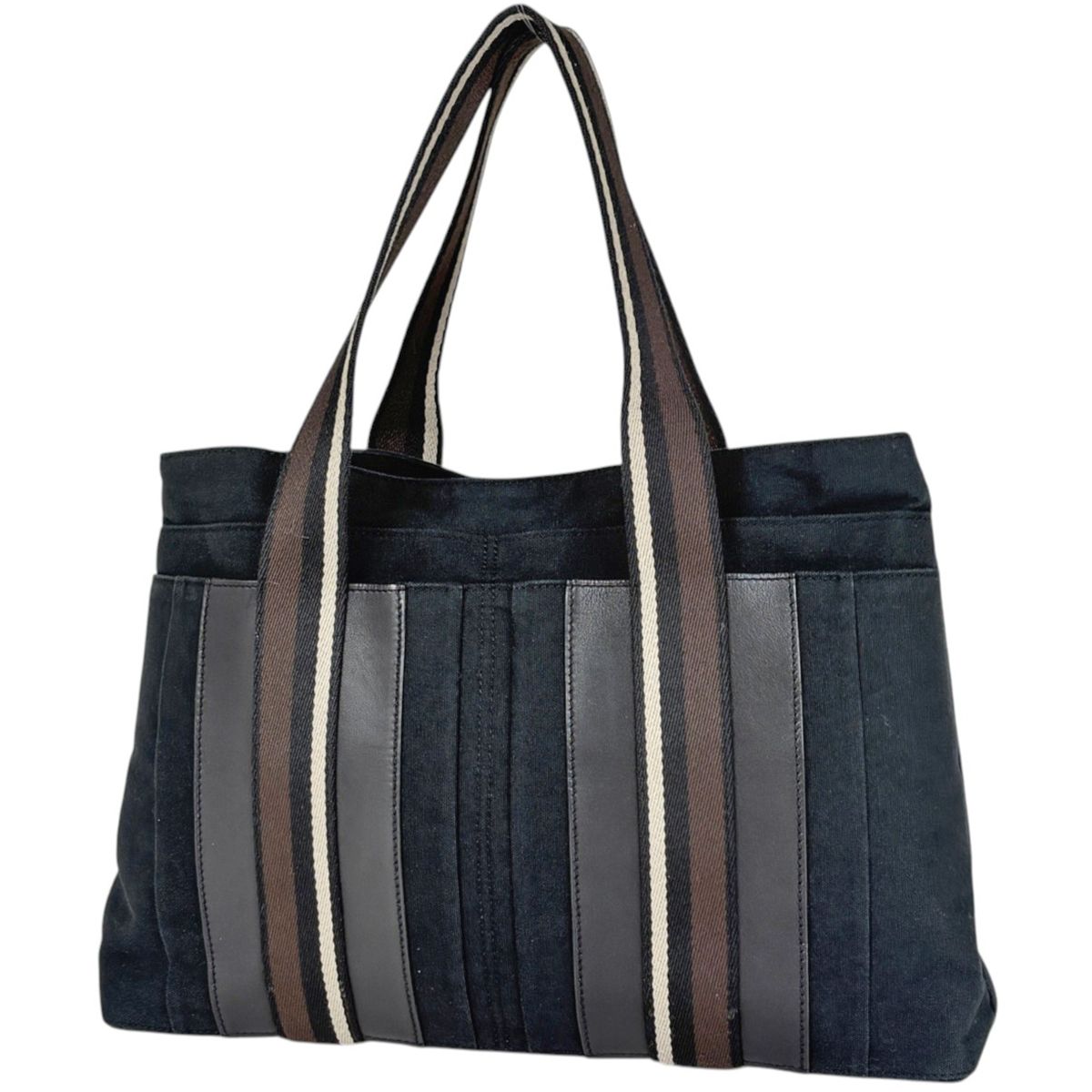Hermes Troca Horizontal MM Tote Bag Canvas Black