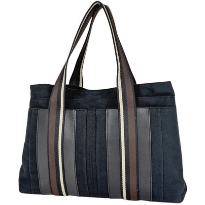 Hermes Troca Horizontal MM Tote Bag Canvas Black