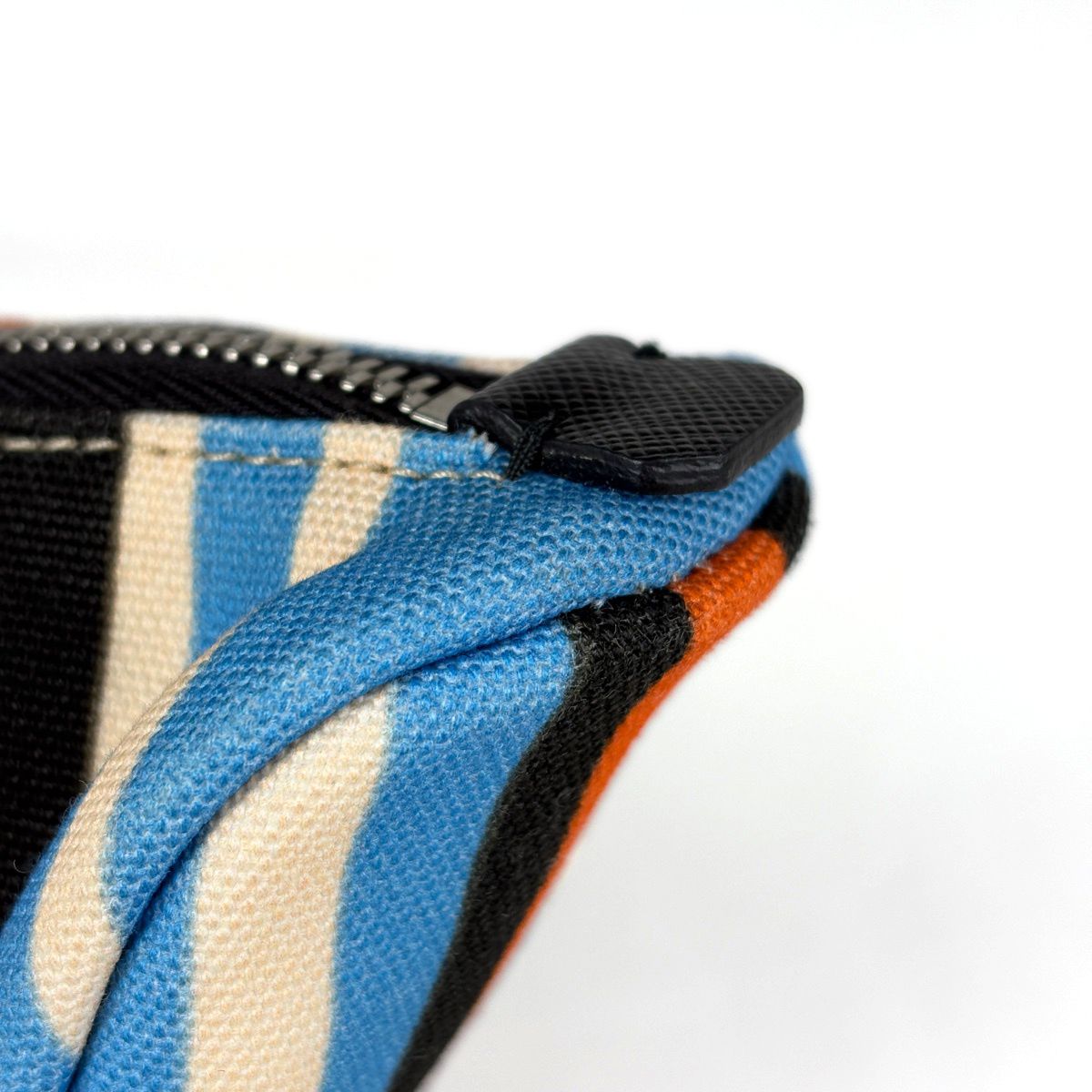 Prada Pouch Triangle Canvas Orange Multicolor — view 5
