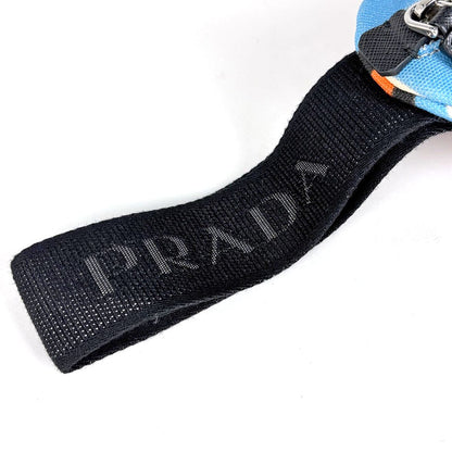 Prada Pouch Triangle Canvas Orange Multicolor — view 6