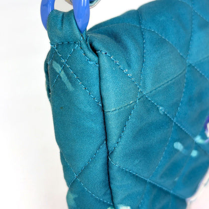 Chanel Shoulder Bag Water Color CC Logo Canvas Blue — view 5