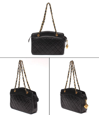 Chanel Chain Handbag Gold Quilted Lambskin — view 2