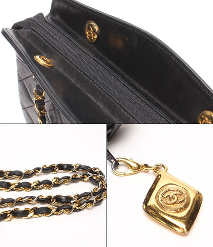 Chanel Chain Handbag Gold Quilted Lambskin — view 8