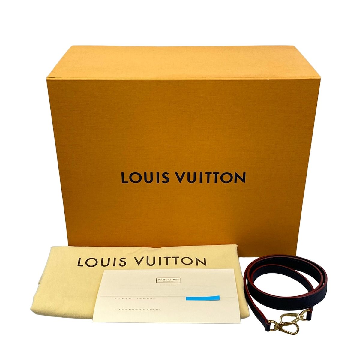 Louis Vuitton Handbag Monogram Empreinte Montaigne BB Marine Rouge Leather — view 8