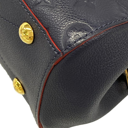 Louis Vuitton Handbag Monogram Empreinte Montaigne BB Marine Rouge Leather — view 6